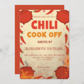 Chili Cook Off Party Invitation 招待状 (正面/裏面)