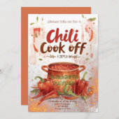 Chili Cook Off Party Invitation 招待状 (正面/裏面)