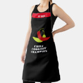 Chili Cookoffチャンピオンのパーソナライズ エプロン (インサイチュ)