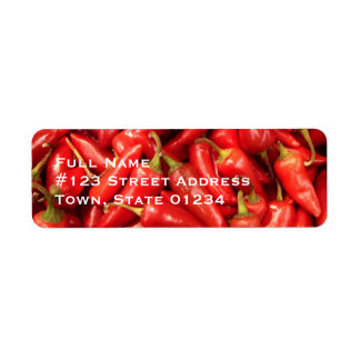 Chili Pepperメーリングラベル ラベル