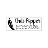 Chili Pepper恋人の住所スタンプグルメ/調理師 ラバースタンプ (押印)