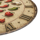 Chili Pepper Kitchen Rustic Farmhouse Chef Gift カッティングボード (角)