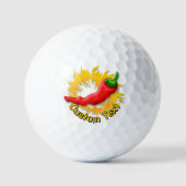 Chili Pepper with Flame ゴルフボール (正面)