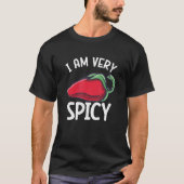 Chili Peppers Red Hot Spicy Pepper Eat Mexican Foo Tシャツ (正面)