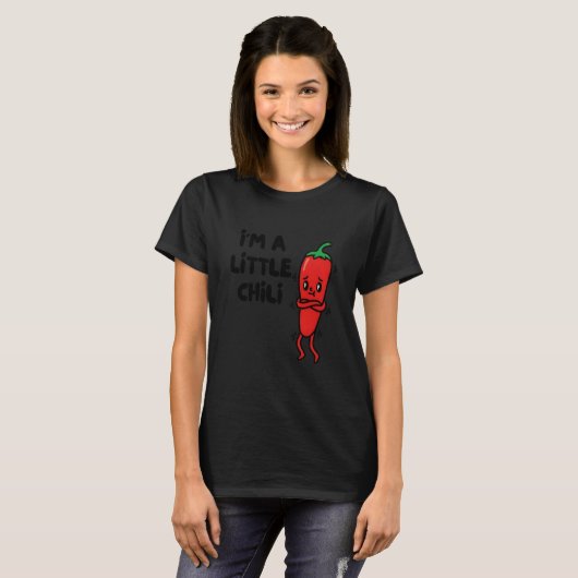 Chili Red Pepper Vegetable Funny Chili Pun I'm Lit Tシャツ (正面フル)