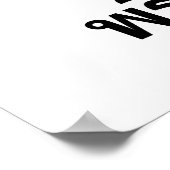 Chili Shapeタイ語スクリプトスパイシーな食べ物ワードアート ポスター (角)