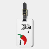 ChilisからAirle Donkeyのジョークラベル ラゲッジタグ (正面縦)