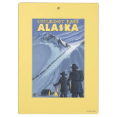 Chilkootのパス、アラスカの金炭坑作業員 クリップボード (裏面)