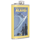 Chilkootのパス、アラスカの金炭坑作業員 フラスク (右)