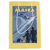 Chilkootのパス、アラスカの金炭坑作業員 ミディアムペーパーバッグ (正面)