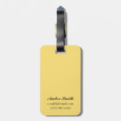 Chilkootのパス、アラスカの金炭坑作業員 ラゲッジタグ (裏面縦)