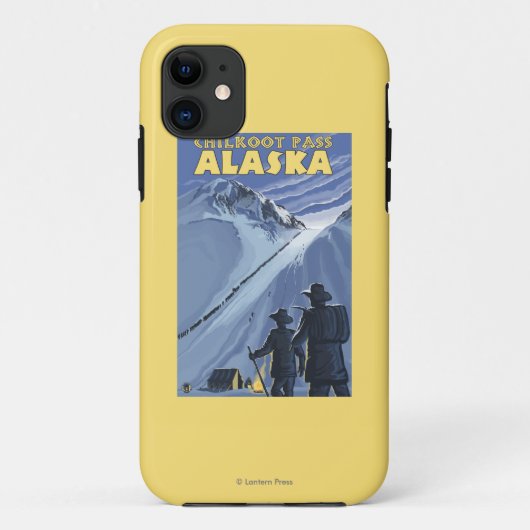 Chilkootのパス、アラスカの金炭坑作業員 Case-Mate iPhoneケース (裏面)