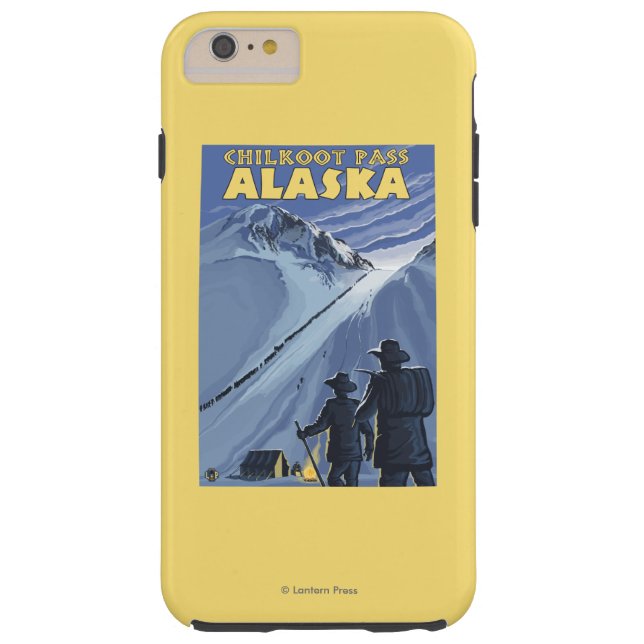Chilkootのパス、アラスカの金炭坑作業員 Case-Mate iPhoneケース (裏面)