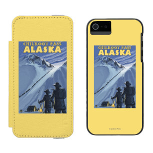 Chilkootのパス、アラスカの金炭坑作業員 iPhone SE/5/5sウォレットケース