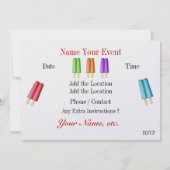 Chillパーティー 招待状 (裏面)