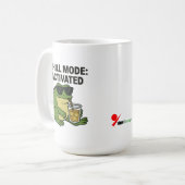 Chillモード：アクティブ コーヒーマグカップ (正面左)