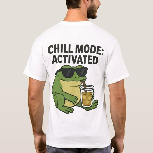 Chillモード：アクティブ Tシャツ (裏面)