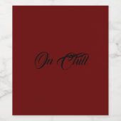 Chillワインラベル ワインラベル (シングルラベル)