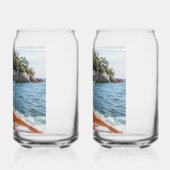 CHILL! 🍺 オリジナル缶グラス　－　画像やテキストを追加 ガラス缶 (左)