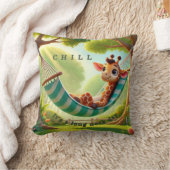 Chill – 長い首の日のキリン クッション (ブランケット)