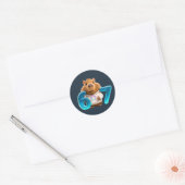 Chill 67 Capybara Round Sticker  –Midnight Edition ラウンドシール (封筒)
