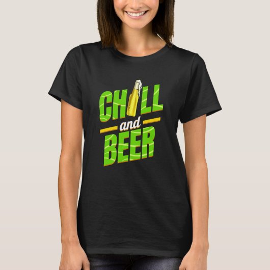 Chill And Beer On St Patricks Day Tシャツ (正面)