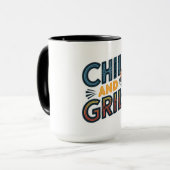 Chill and Grill Mag - BBQ愛好家に最適 マグカップ (正面左)