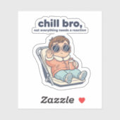 Chill Baby Funny Quote Sticker – Cool Toddler シール (シート)