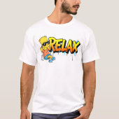 Chill Bart Relax Graffiti Urban Style Graphic Tee Tシャツ (正面)