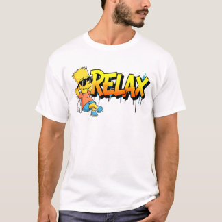 Chill Bart Relax Graffiti Urban Style Graphic Tee Tシャツ