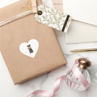 Chill Bear Crossing Armsステッカー ハートシール