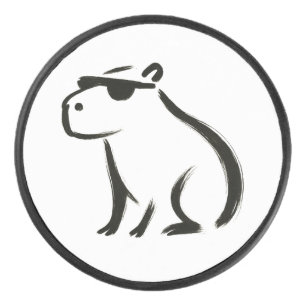 Chill Capybara – インクブラシデザインオン アイスホッケーパック