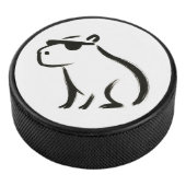Chill Capybara – インクブラシデザインオン アイスホッケーパック (3/4)
