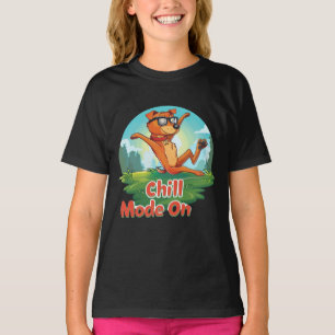 Chill Dog Mode女の子Tシャツ Tシャツ