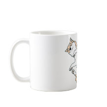 Chill Dog Mug – かわいい怠け猫ラインアート