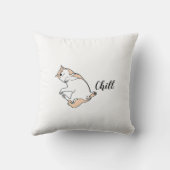 Chill Dog Pillow – ミニマルリラックス主義のPup Decor クッション (裏面)