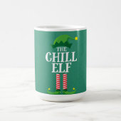 Chill Elf Matching Family Group Christmas Party コーヒーマグカップ (中央)