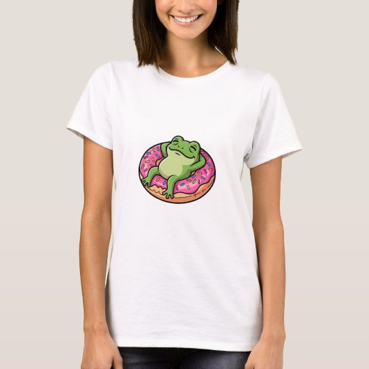 Chill Frog Donut Tシャツ (正面)