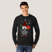 Chill Gnome Buffalo Plaid Matching Family Christma Tシャツ (正面フル)