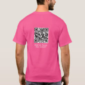 Chill God's Got This QRコード 聖書 ピンク Tシャツ (裏面)
