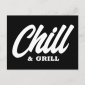 Chill & Grill BBQパーティの招待状ポストカード インビテーションポストカード (正面)