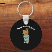 Chill Guys おもしろいミーム キーホルダー (正面)