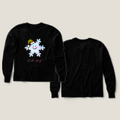 Chill Joy! - Cute Christmas Snowflake Smile (デザイン 正面＆背面)