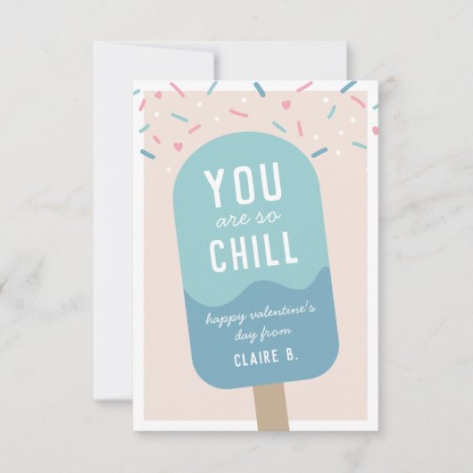 Chill Kids Classroom Valentine's Dayカード 招待状 (正面)