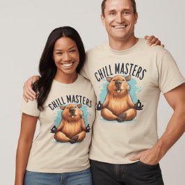 Chill Masters Capybara Shirt – Zen Animal Meditati Tシャツ