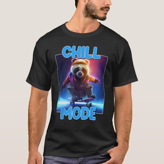 Chill Mode Panda Bear Animal  Cute Panda 1 Tシャツ (正面)
