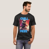 Chill Mode Panda Bear Animal  Cute Panda Tシャツ (正面フル)