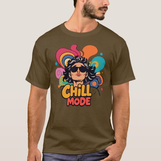 "Chill mode" Tシャツ (正面)