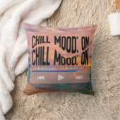 Chill Mood On Retro Beach Art クッション (ブランケット)