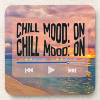 Chill Mood On Retro Beach Art コースター
